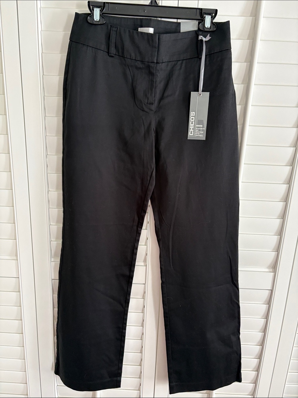Chico's Black Wide-Leg Dress Pants with Belt Loops
